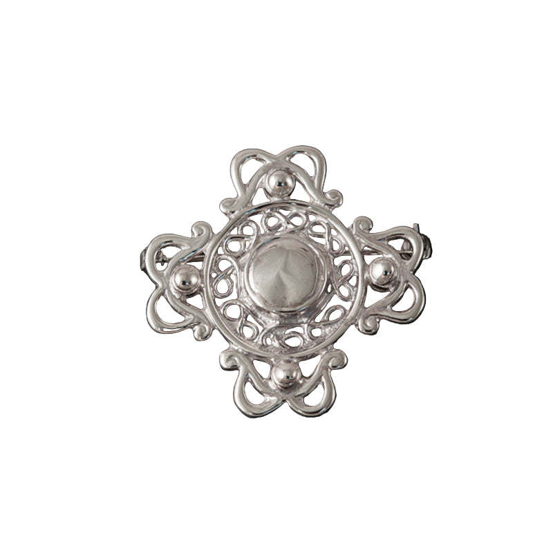 St Ninian&#39;s Isle Silver/9ct Yellow Gold Brooch - B53 Shetland