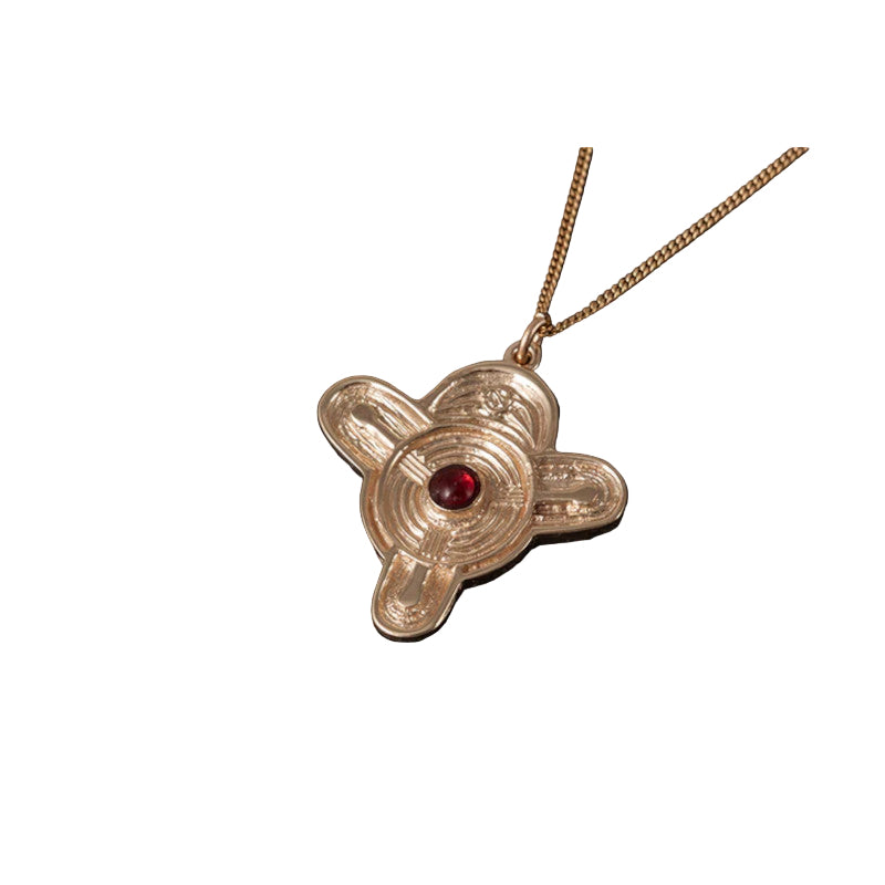 St Ninian's Isle Silver/9ct Yellow Gold Pendant - P62 Shetland