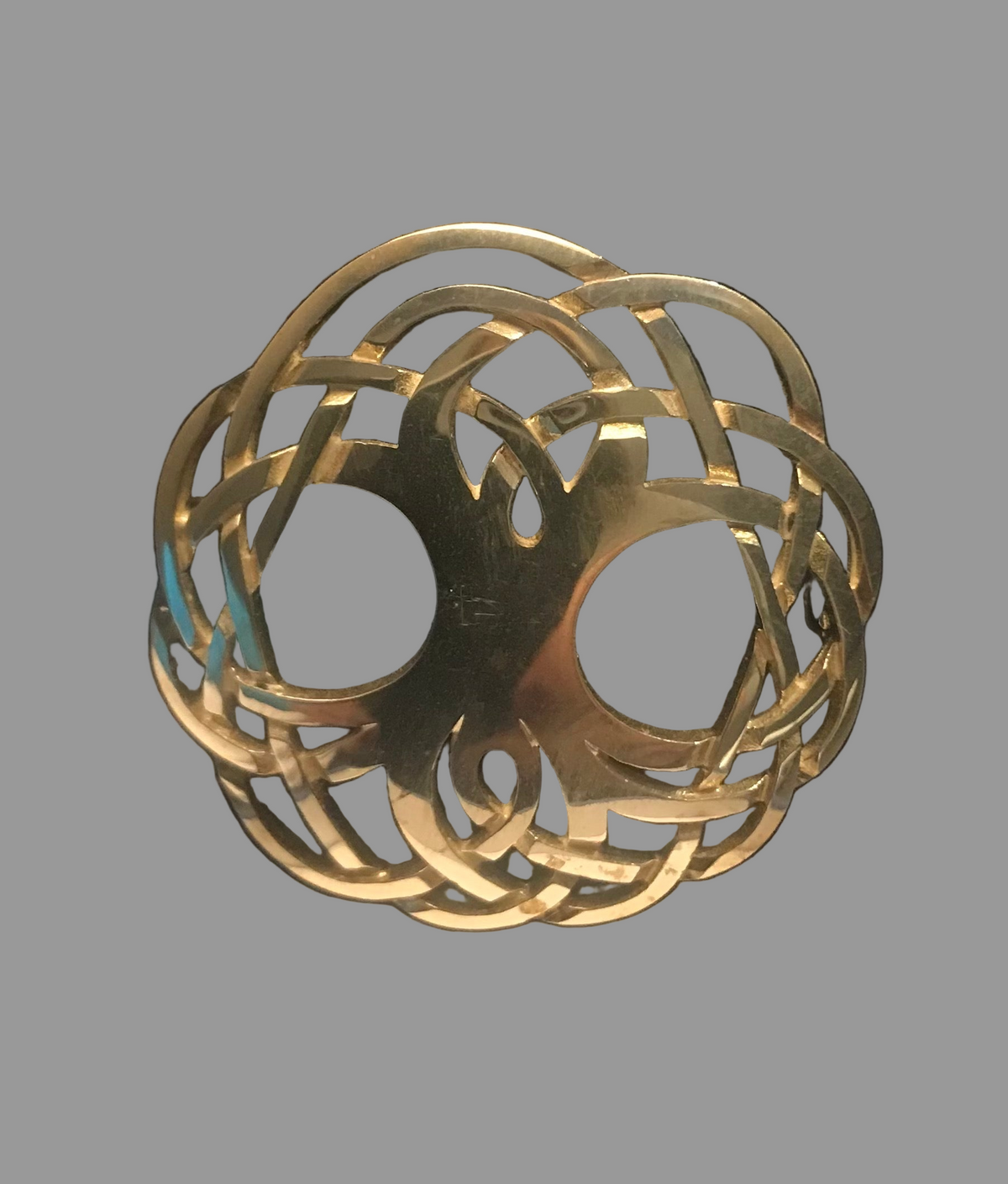 Tree of Life Silver Celtic Brooch -