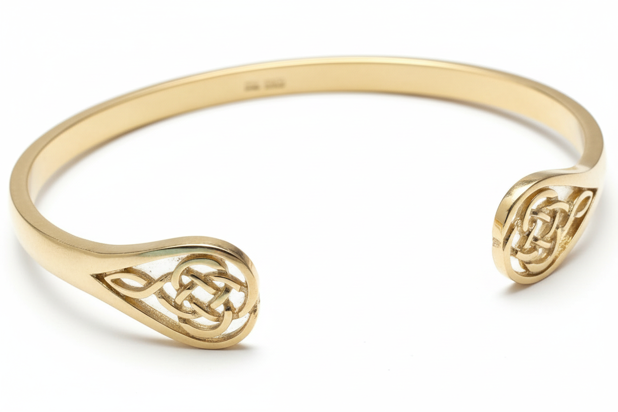 Silver Celtic Bangle- C46