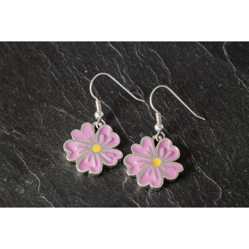 Flower Sterling Silver Earrings - SDE022