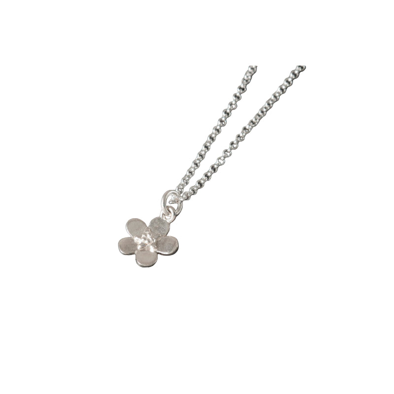 Forget Me Not Silver/9ct Yellow Gold Pendant - P180 Shetland
