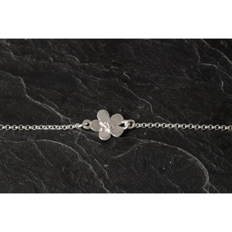 Forget Me Not Sterling Silver or 9ct Yellow Gold Bracelet - BR180