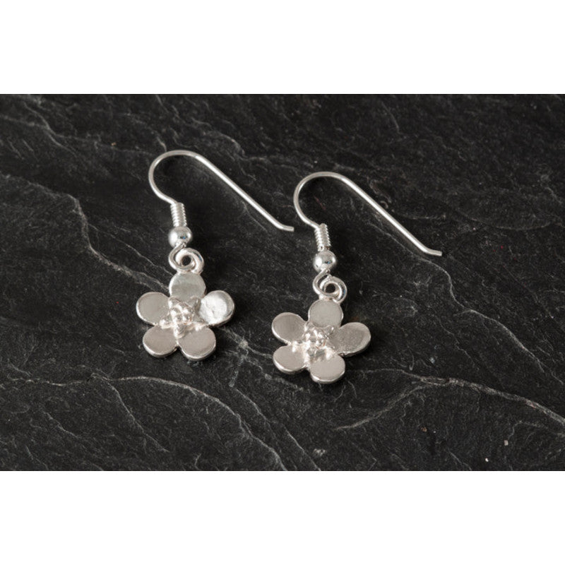 Forget Me Not Sterling Silver or 9ct Yellow Gold Earrings - E180