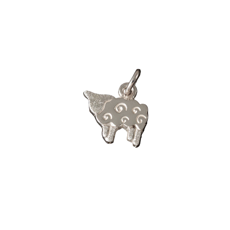 Sheep Sterling Silver Charm - CHW15 Shetland