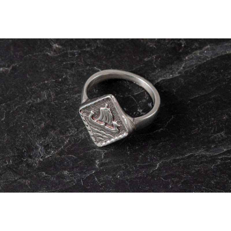 Viking Galley Sterling Silver Ring - R40