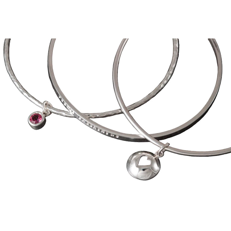 Peerie Smoorkins Silver/9ct Yellow Gold Stacking Bangles Set - BA0352 Shetland