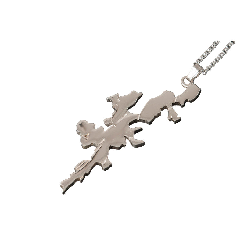 Shetland Map Silver/9ct Yellow Gold Pendant - P410p Shetland