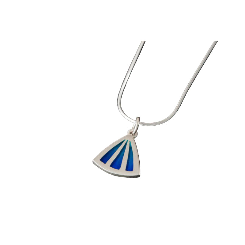 Celtic Fire Silver/9ct Yellow Gold Pendant with Enamel - CFP12 Shetland