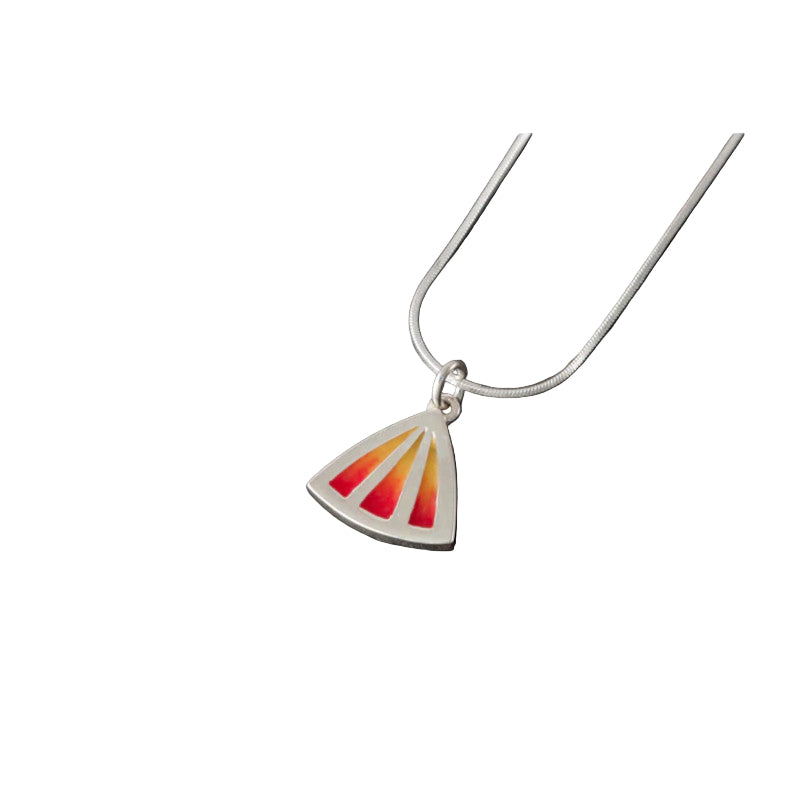 Celtic Fire Silver/9ct Yellow Gold Pendant with Enamel - CFP12 Shetland