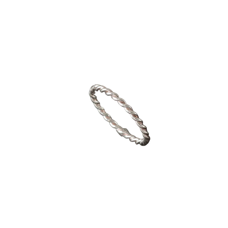 Silver Twist Ring - R02-S Shetland