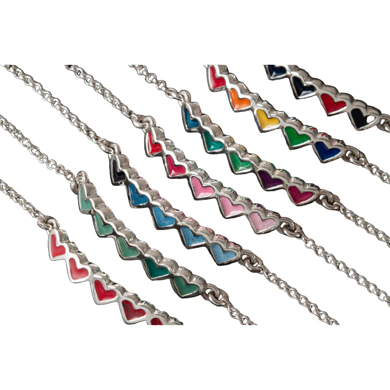 Peerie Smoorkins Silver/9ct Yellow Gold Necklace with Enamel - P357 Shetland