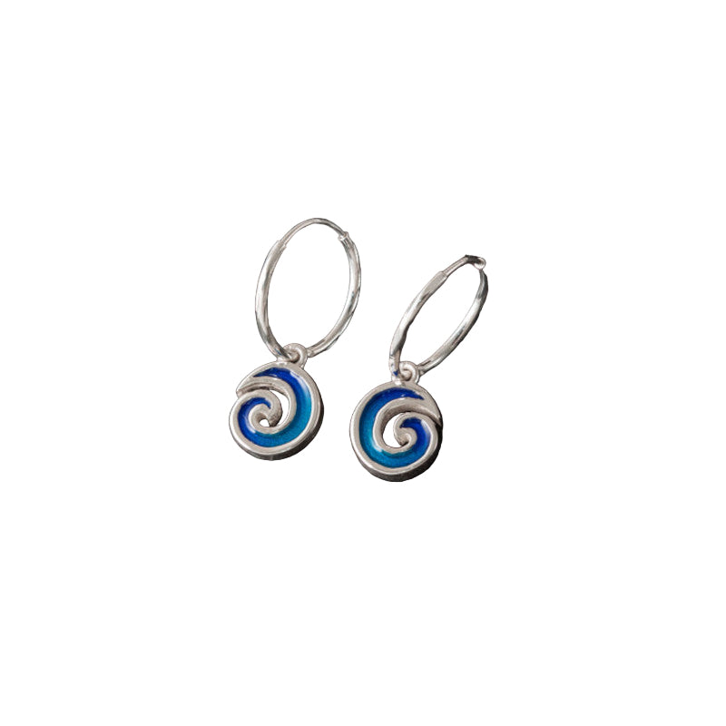 Seascape Earrings with Enamel - SSE222 Shetland