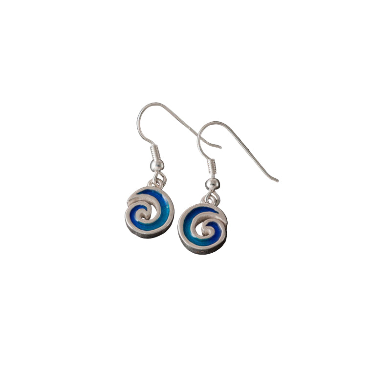 Seascape Earrings with Enamel - SSE222 Shetland