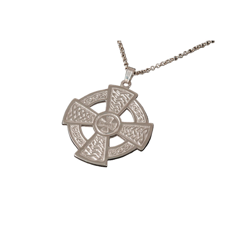 Celtic Cross Silver or 9ct Yellow Gold Pendant - P12 Shetland