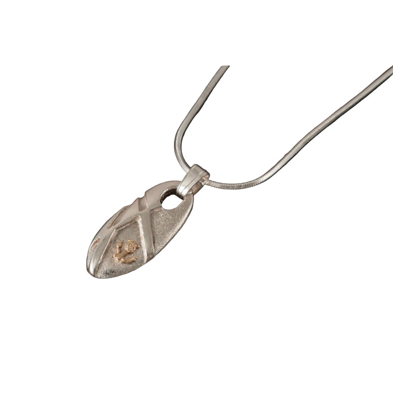 Voar Mixed Metal Oval Pendant - P870 Shetland