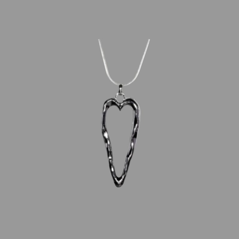 Fashion Jewellery Silver Heart Necklace