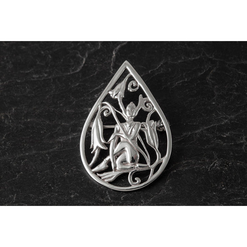 Freija Silver Or 9ct Yellow Gold Brooch - FRB01 Shetland