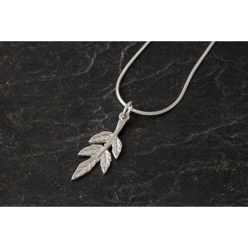 Rowan Tree Sterling Silver or 9ct Yellow Gold Pendant - P541