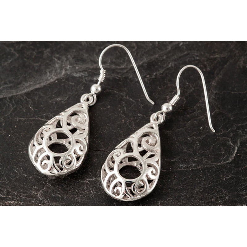 Freija Silver or 9ct Yellow Gold Earrings - FRE08 Shetland