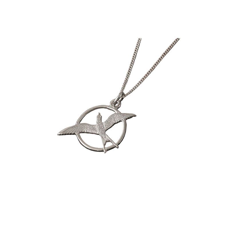 Arctic Tern Silver/9ct Yellow Gold Pendant - P3 Shetland