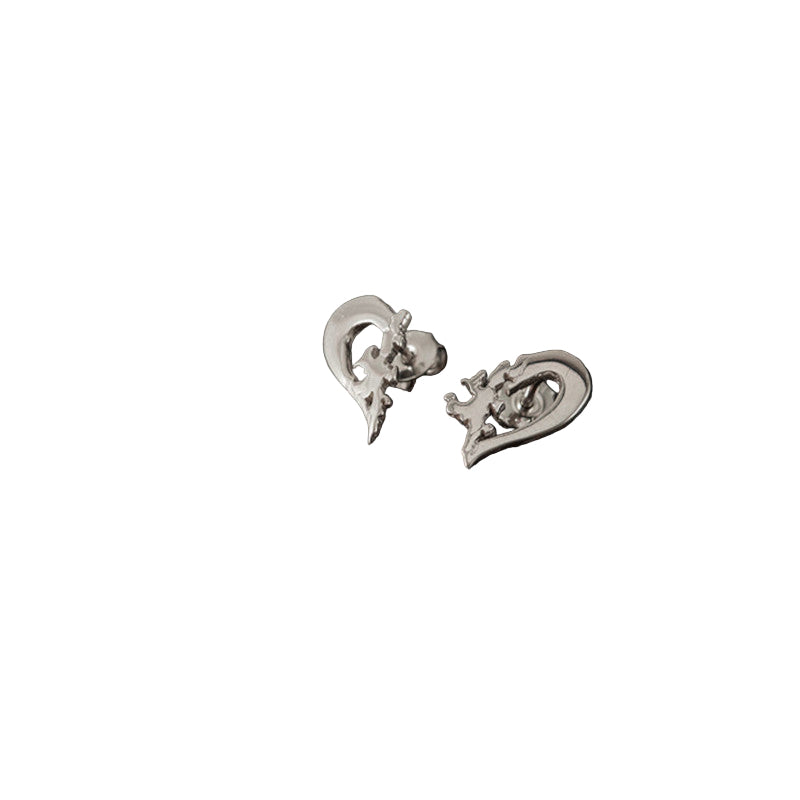 Heart of Shetland Silver/9ct Yellow Gold Earrings - E417 Shetland