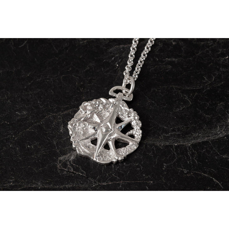 60 Degree North Sterling Silver Small Pendant - P611 Shetland