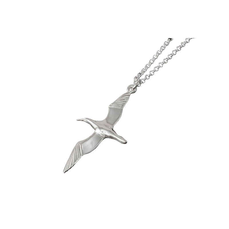 Gannet Sterling Silver Pendant - P810 Shetland