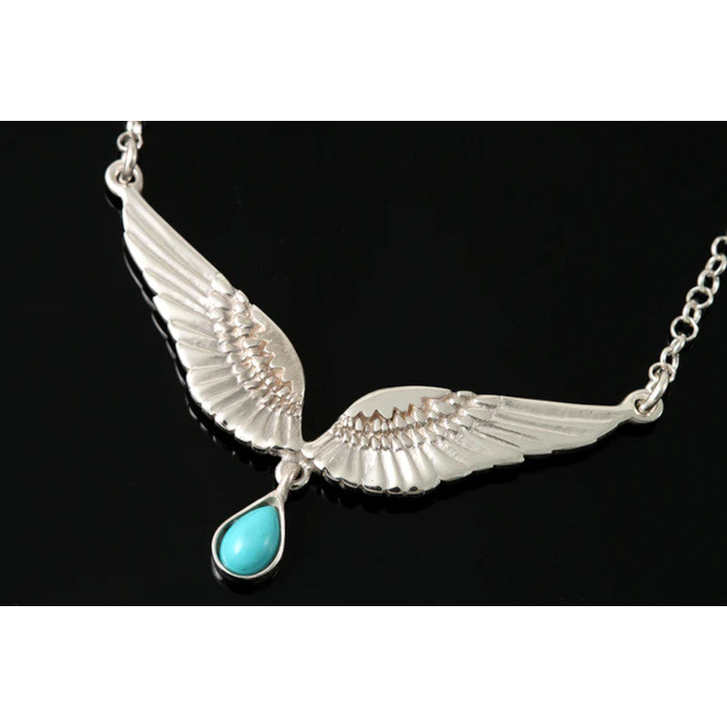 Freija Silver Necklace With Gemstone - FRP06T Shetland