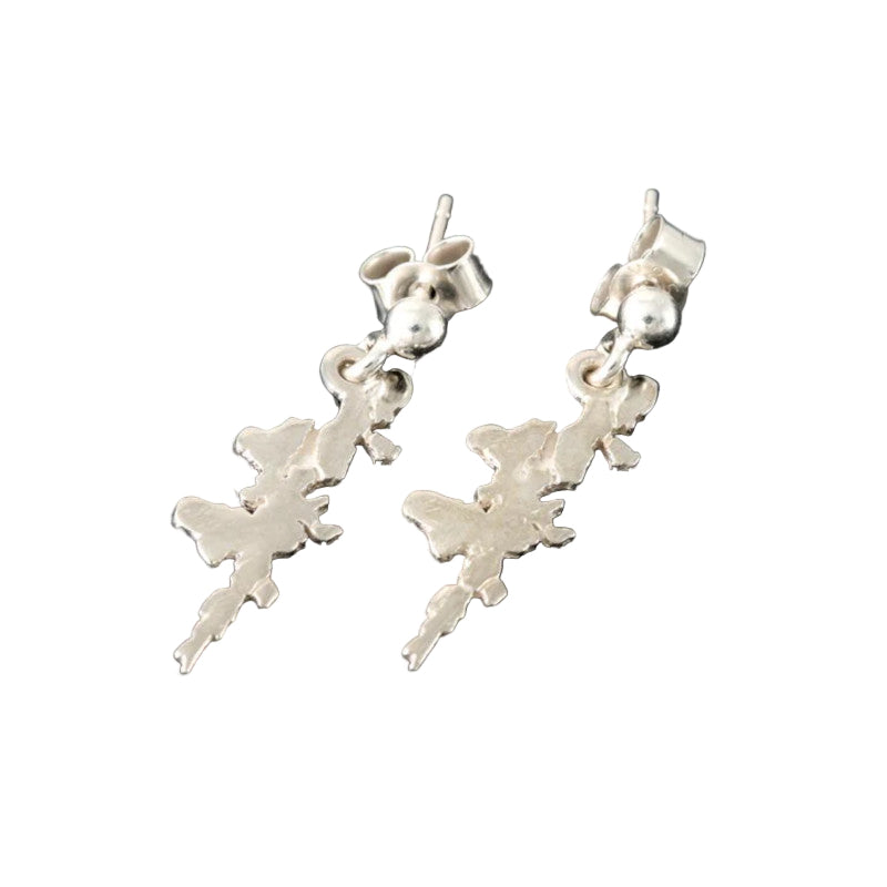 Shetland Map Silver/9ct Yellow Gold Drop Earrings - E411 Shetland