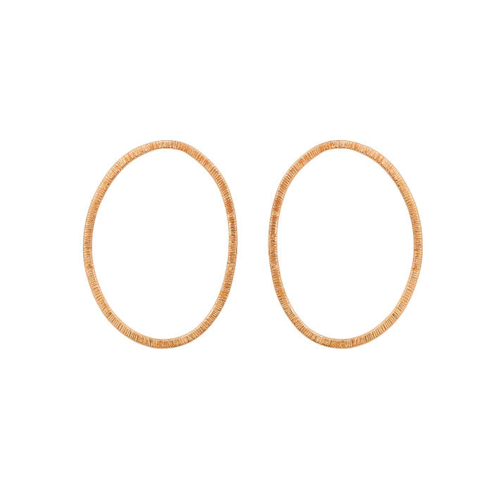 Fire Large Sterling Silver or 9ct Rose Gold Earrings Aurora