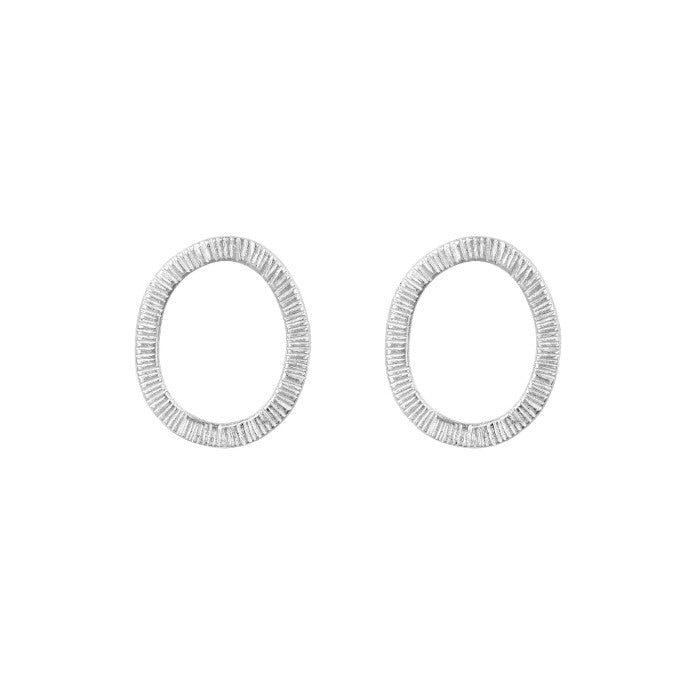 Fire Sterling Silver or 9ct Rose Gold Mini Stud Earrings Aurora