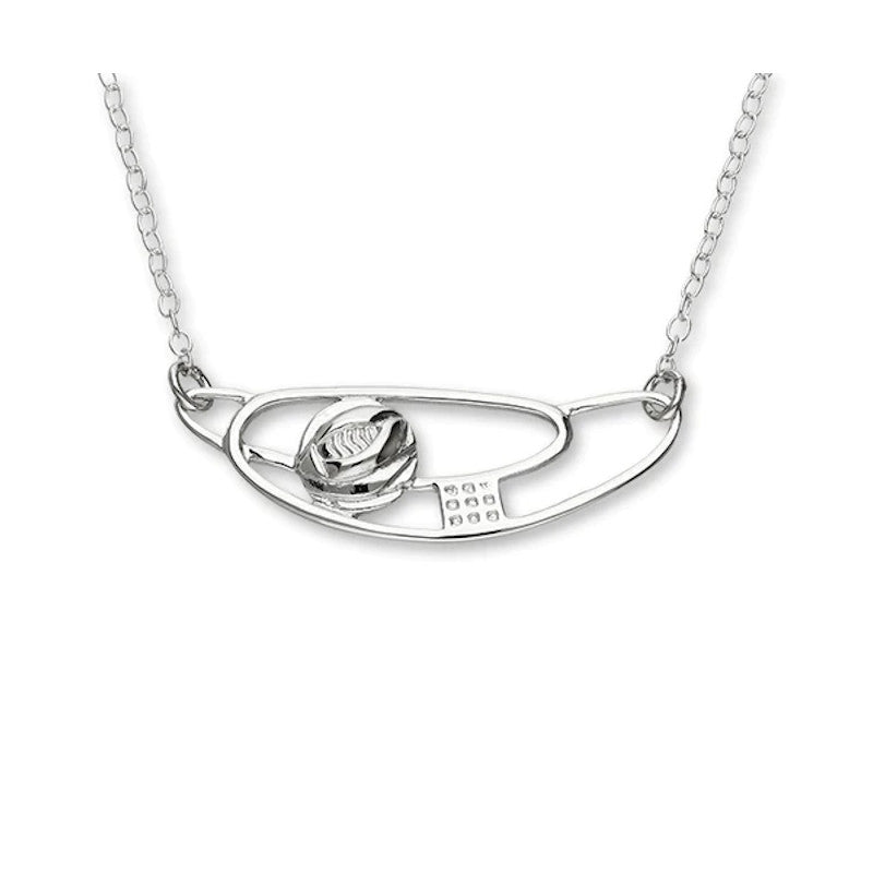 Charles Rennie Mackintosh Sterling Silver Necklet - N129 Ortak