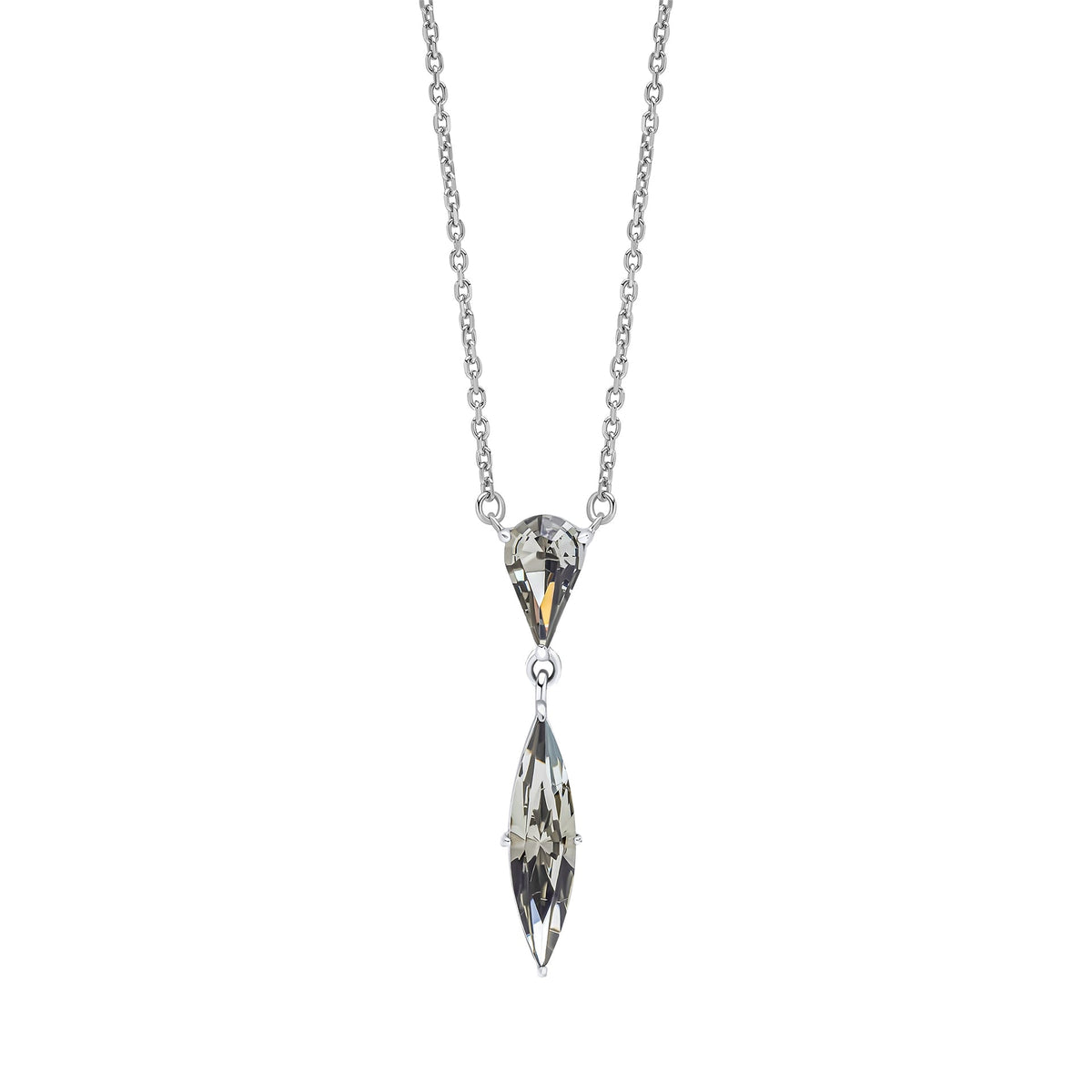 Fiorelli Necklace Black Crystal Facet Glue
