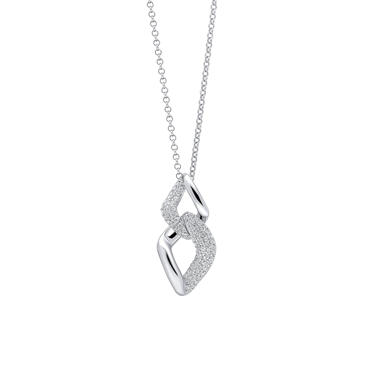 Fiorelli Pave Chain Link Drop Pendant
