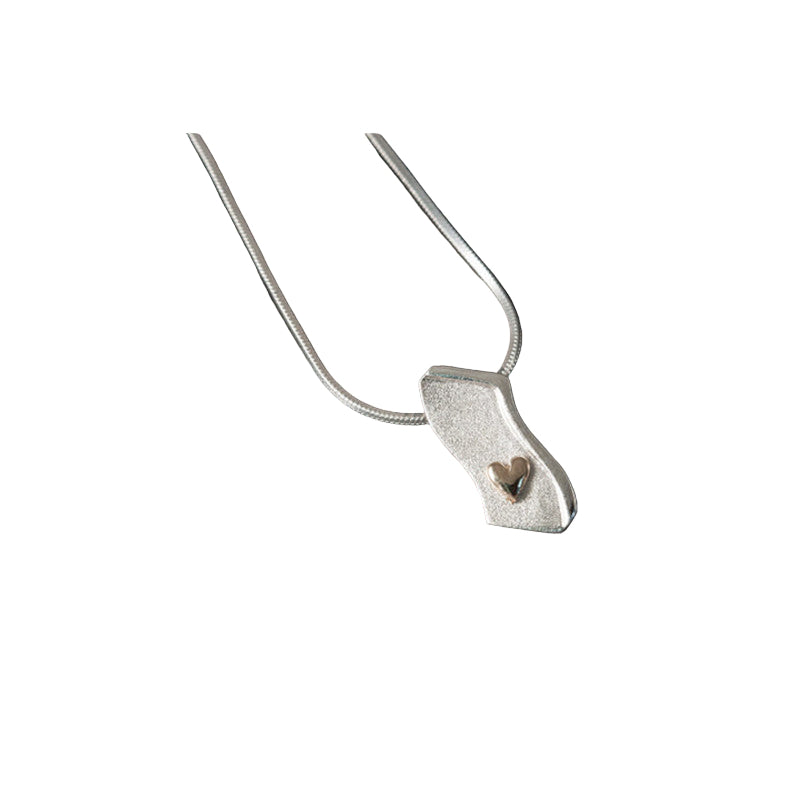 Voar Mixed Metal Small Wavy Pendant - P801 Shetland