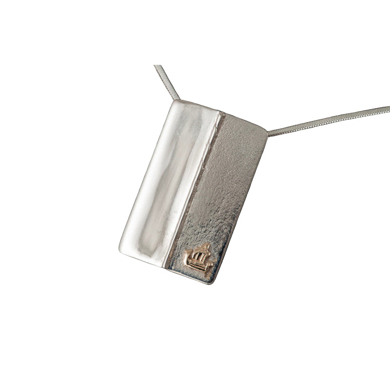Voar Mixed Metal Rectangle Pendant - P810 Shetland