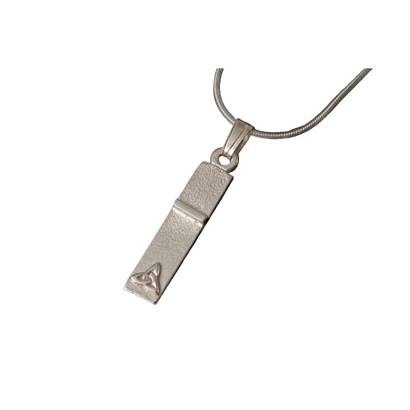 Voar Mixed Metal Thin Rectangle Pendant - P855 Shetland