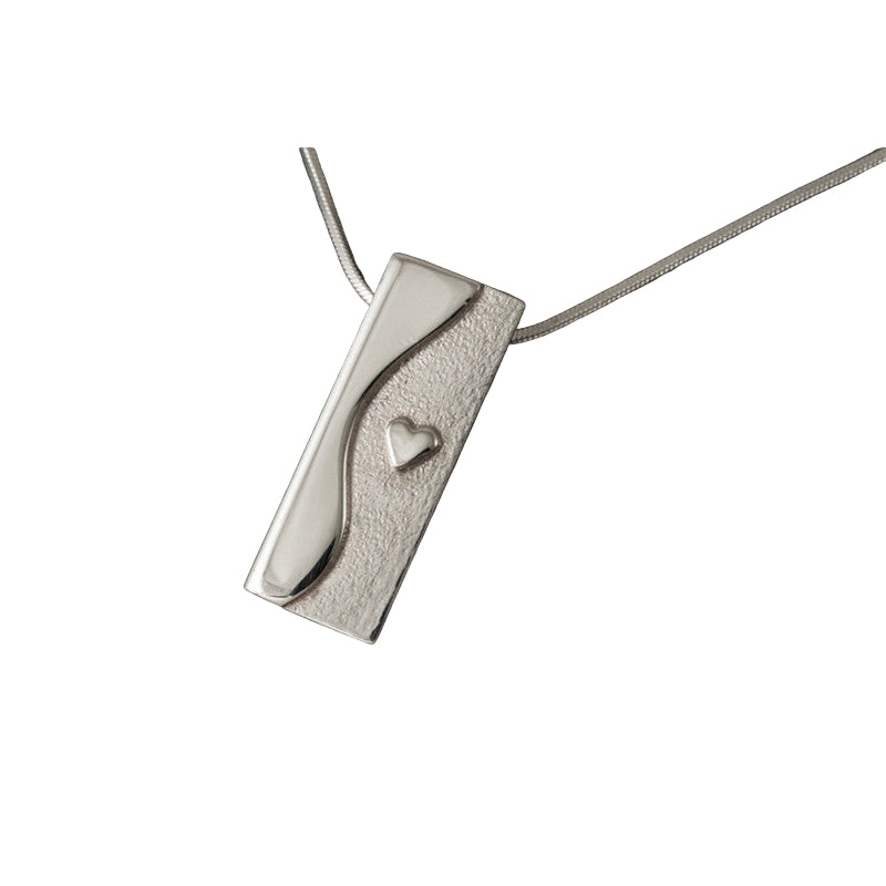 Voar Mixed Metal Two Tone Rectangle Pendant - P895 Shetland