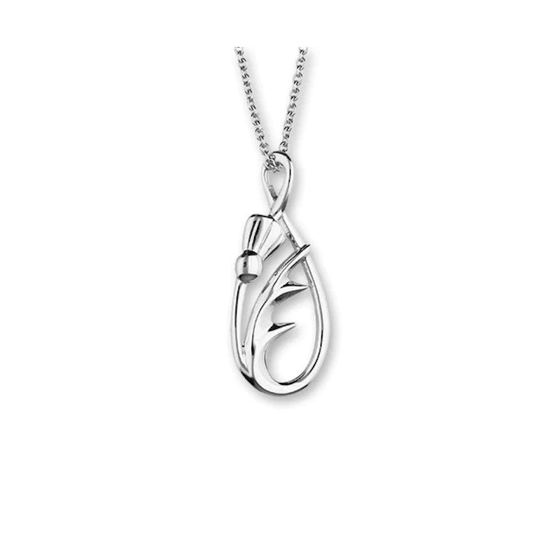 Thistle Sterling Silver Pendant - P907