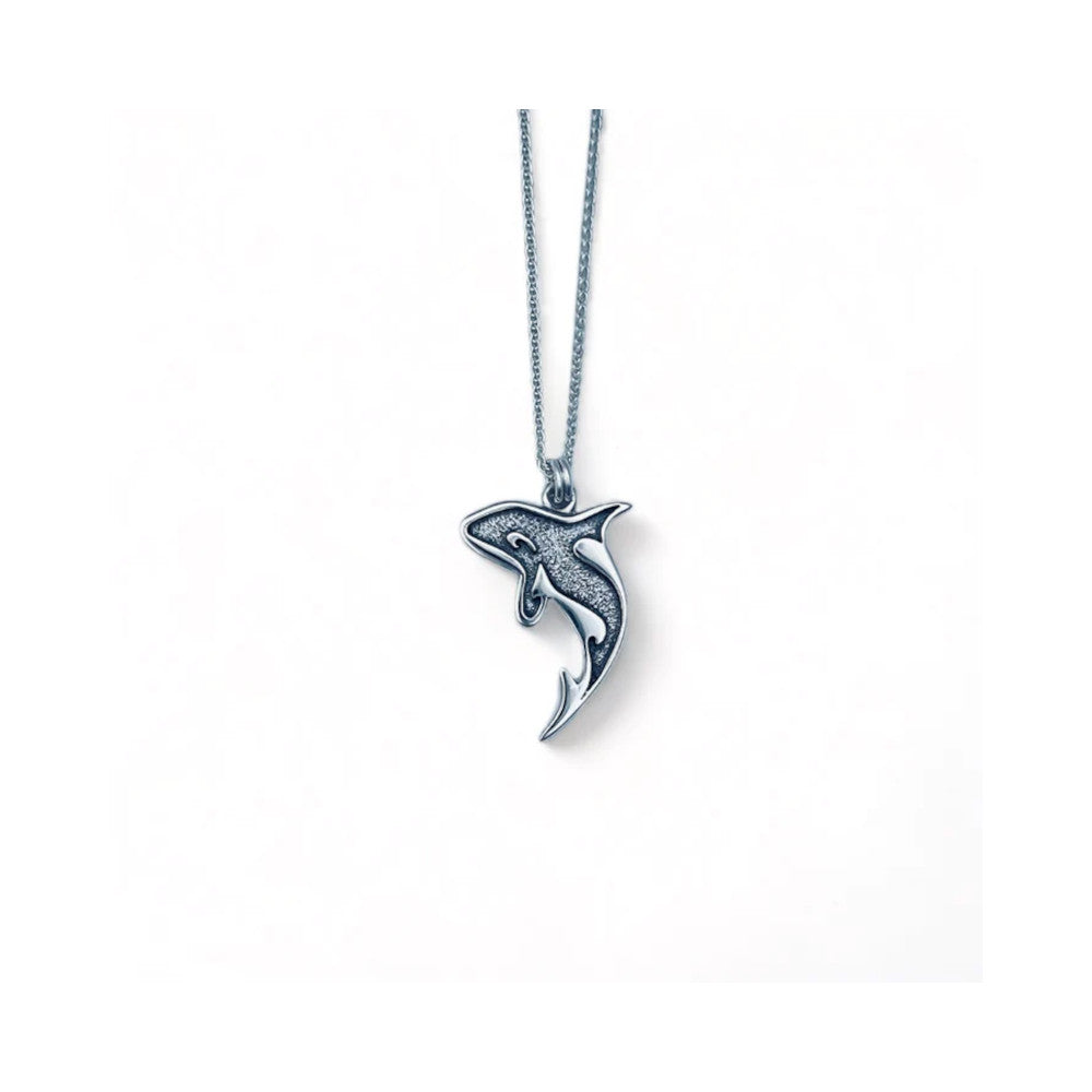 Orca Medium Silver Pendant