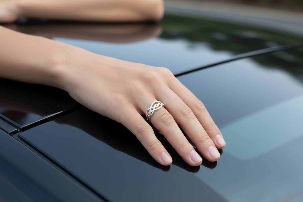 Celtic Ring in Silver or Gold - R174 Ortak