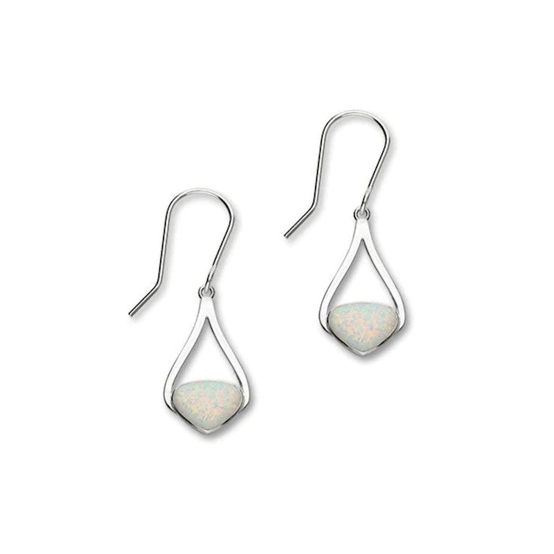 Sahara Sunset Sterling Silver Drop Earrings With Opal - SE391 Ortak