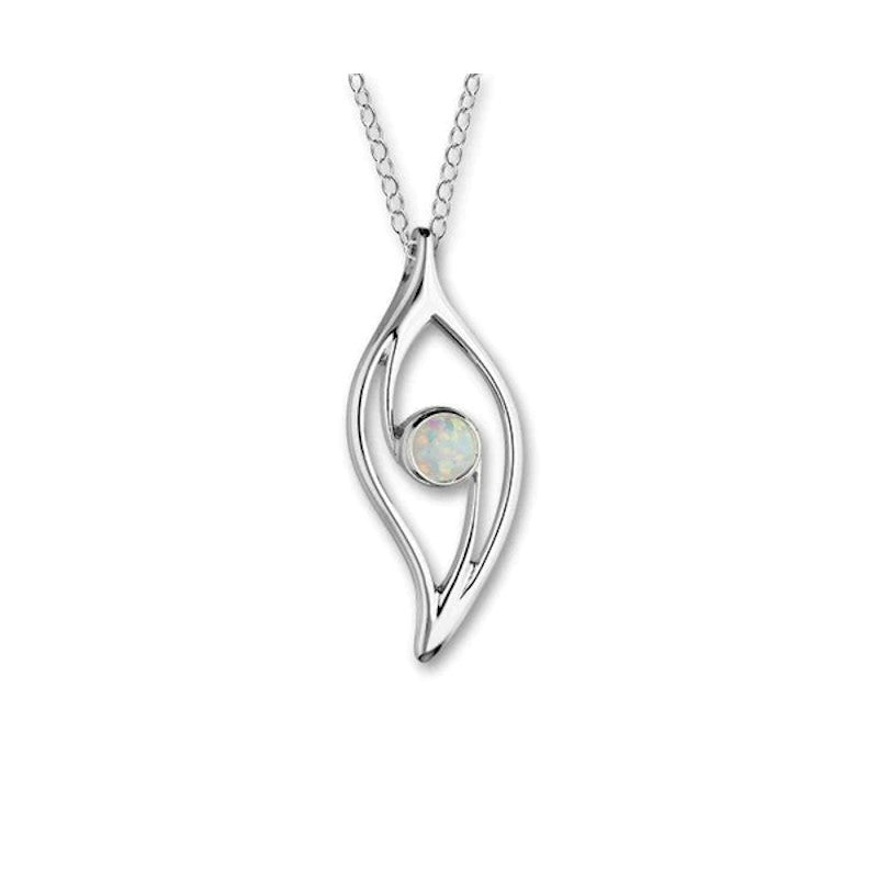 Harlequin Sterling Silver Pendant With Opal - SP271