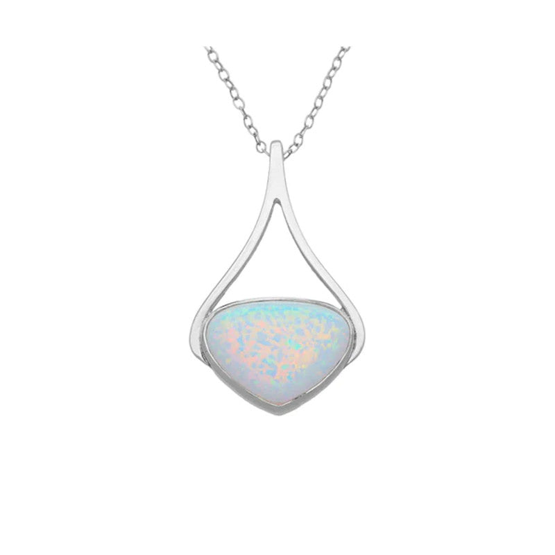 Sahara Sunset Sterling Silver Pendant With Opal - SP289 Ortak