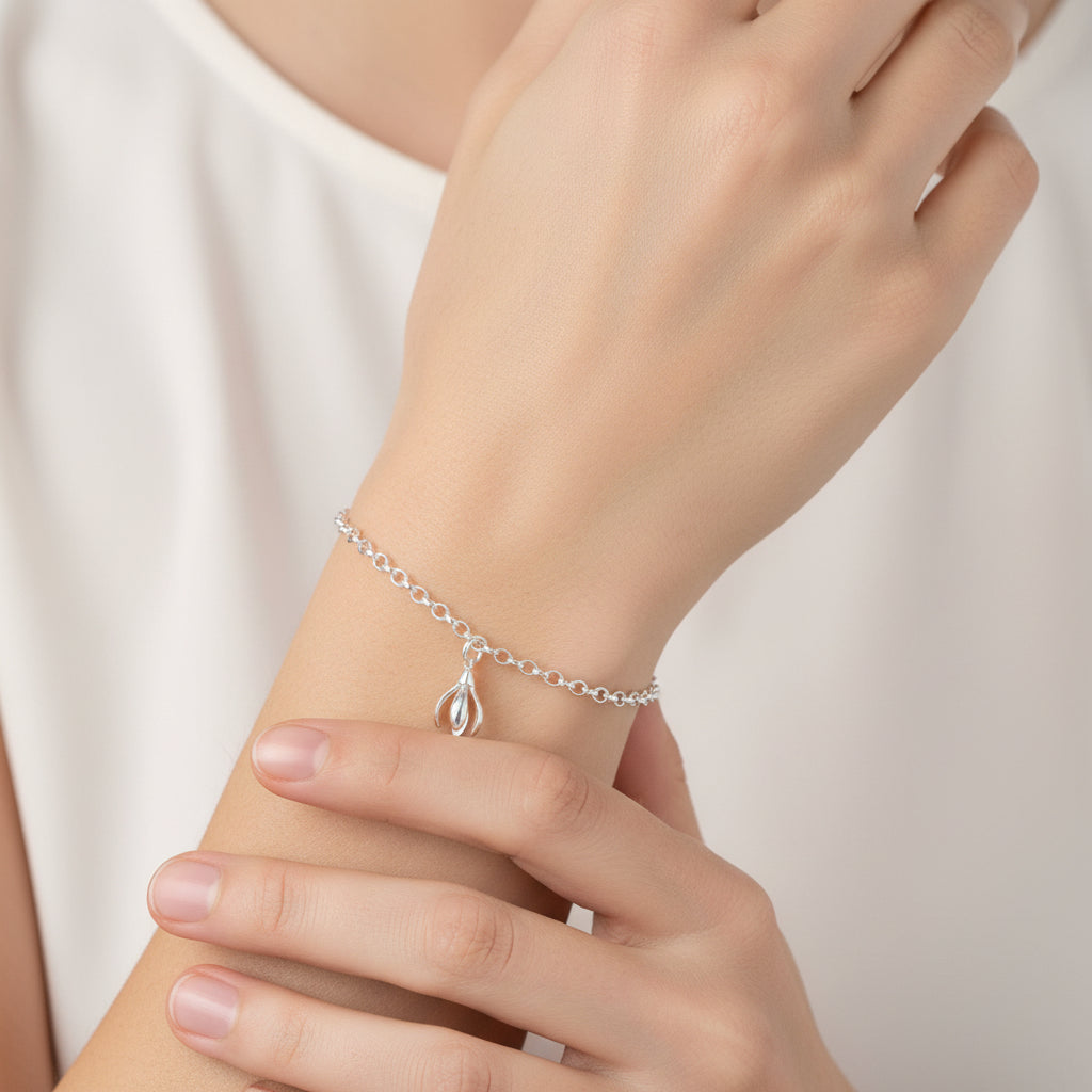 Silver Snowdrop Bracelet - 19115