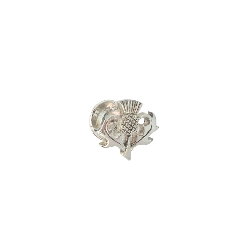 Thistle Sterling Silver Tie Pin- T13 Ortak