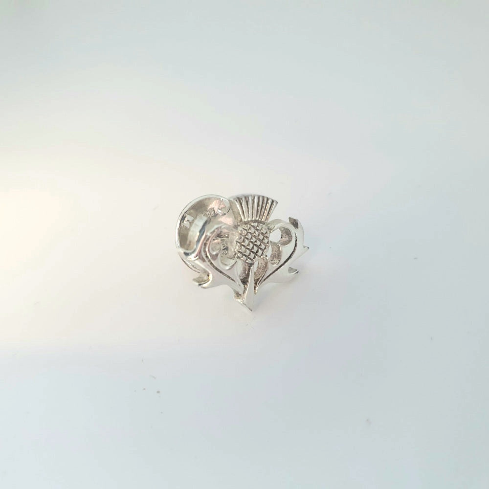 Thistle Sterling Silver Tie Pin- T13