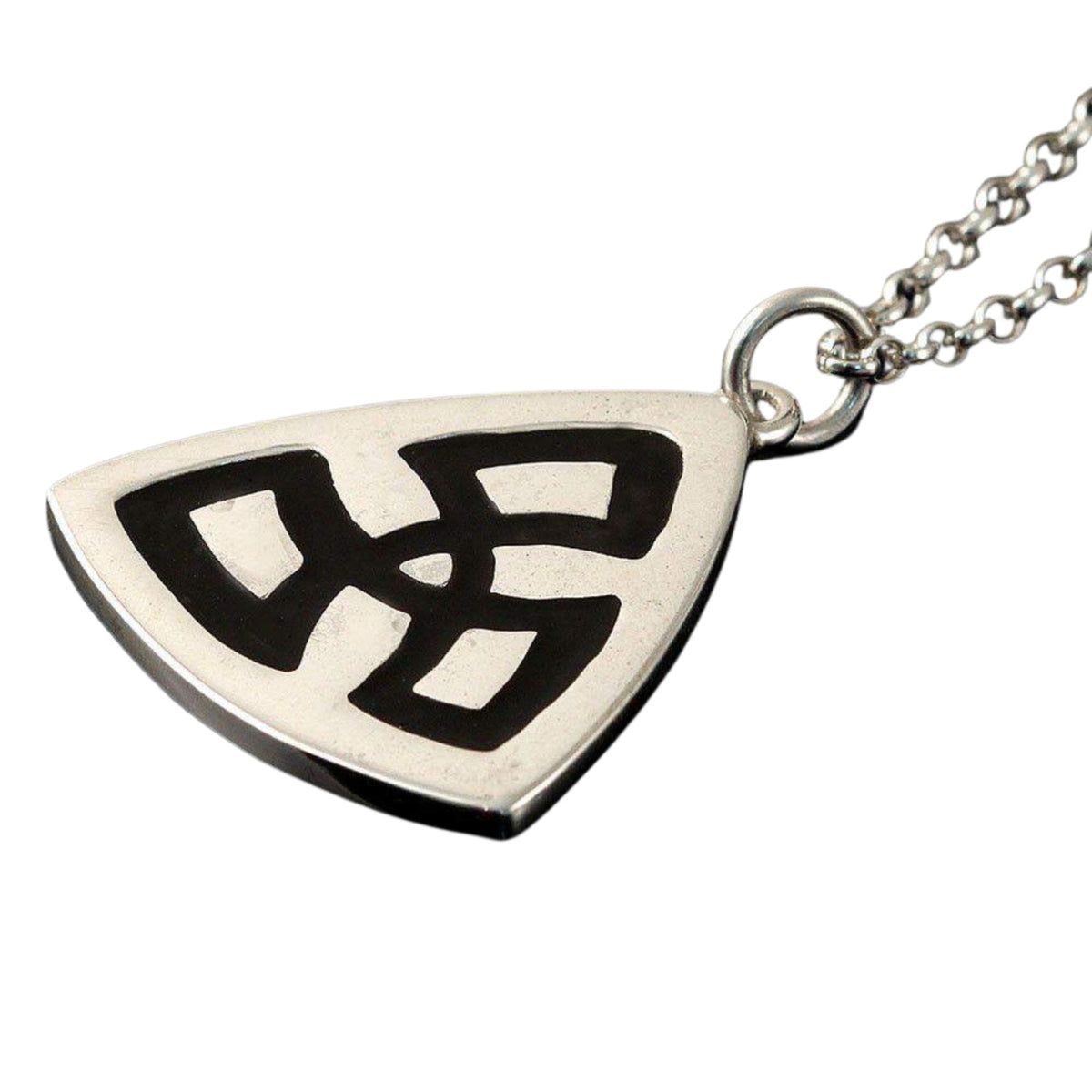 Sterling Silver Triquetra Triangle Pendant - P791 Shetland