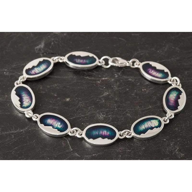 Foula Silver/9ct Yellow Gold Bracelet with Enamel - FBR500 Shetland